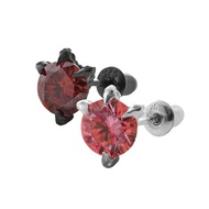 accessories women earrings Xinqi Jewelry Red Diamond Dragon Claw Earrings Unisex Hip-Hop Style Trend