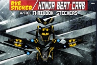 Decals Sticker Motorcycle Decals for Honda Beat 110 Carburator type009