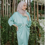 【 Ready Stock】 🔥HOT SELLING🔥 SATIN MAXMARA KAFTAN ABAYA JUBAH DRESS  MAXI MUSLIMAH W