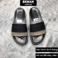 BEMAN DBM14 men's sandals, full grain leather, solid rubber sole
