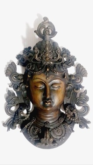 Green Tara Bronze Mask Wall Hanging
