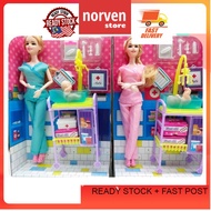 Baby Doctor Elisa 30cm Barbie Doll Barbie doll nurse baby Doktor Bayi Elisa 30cm Anak Patung Barbie 