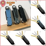 SUCHENMY Key Organizer, Modern Holds 2-6 Keys Keys Fob with Clip,  Metal Multi-function with Screwdr