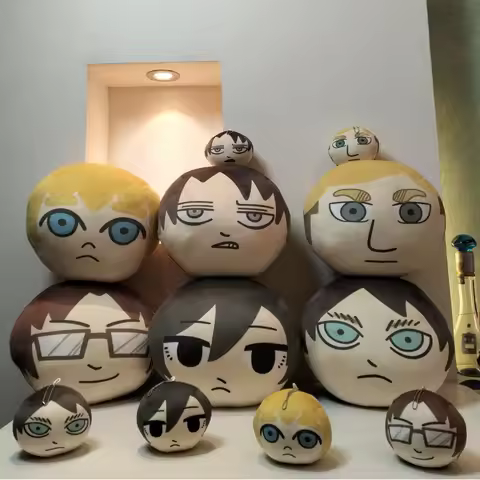 30cm Anime Attack on Titan Cosplay Cartoon Back Cushion Ornament Throw Pillow Eren Hange Erwin Levi 