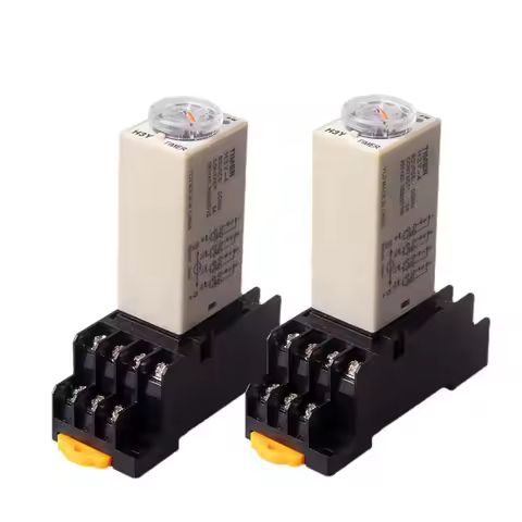 1Pc H3Y-4 AC110V 220V Power on Time Delay Relay Timer Switch 1S/5S/10S/30S/60S/5M/10M/30M/60M Delay 
