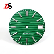 NH35 Wave Dial 28.5mm BGW9 Lume/no lume NH34 NH36 Movement High Quality Custom Logo 3 O' Clock /6 O'