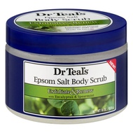 Dr Teal's Exfoliate &amp; Renew with Eucalyptus &amp; Spearmint Epsom Salt Body Scrub, 16 oz (454g) สครับขัดผิว ผลัดเซลล์ผิว เพื่อผิวเนียนนุ่ม จากอเมริกาค่ะ