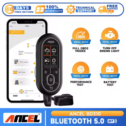 Ancel BD310 OBD2 Automotive Scanner Bluetooth 3 in 1 OBD Gauge Driving On-board Computer Car Diagnos