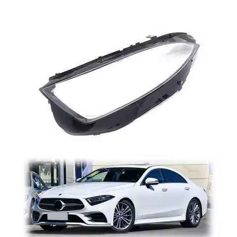 For Mercedes-Benz CLS C257 W257 Headlamp Cover Transparent Headlight Lens Shell 2018 2019 2020 2021