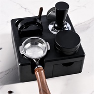 [New Arrivals-June] Adjustable Espresso Tamping Station Coffee Portafilter Holder Tamper Mat 51-58mm
