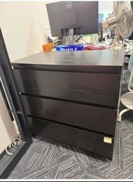 Ikea Malam 深啡色三層櫃