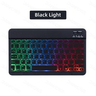 RGB Backlit Keyboard For Tablet iPad Phone PC Bluetooth-compatible Rechargeable 10inch Wireless Keyb