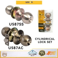UNION Cyclindrical Door Lock Set U587AC /U587SS / CYLINDRICAL LOCK / KUNCI PINTU / KUNCI BILIK / TOM