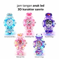 Sanrio Children's Watch LED 3D Melody Cinnamorol Character Cute Girls' Watch Kids Watch Girls Watch