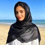 1pc Women's Elegant Premium Island Style Crinkled Sequin Embroidered Silk Scarf Hijab Versatile Sun 