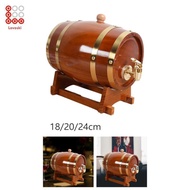 [Shiwaki3] Wood Wine Wine Barrel Storage Container Port Keg Retro Wine Barrel Dispenser for Honey Ho