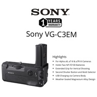 SONY VG-C3EM VGC3EM ORIGINAL VERTICAL GRIP BATTERY GRIP FOR SONY A7 III A7R III A9 (1 YEARS WARRANTY