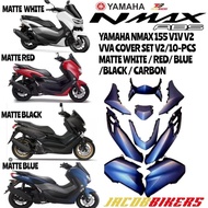 YAMAHA NMAX 155 V2 VVA BOBY COVER SET V2 9 PCS WHITE / RED BLUE /BLACK / CARBON COVERSET