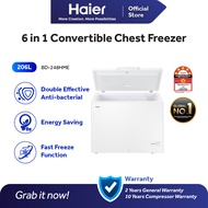 [5 star] Haier 200L Chest Freezer Antibacterial Convertible Freezer Fridge BD-248HME