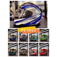 Gracshaw Full Face Helmet Grandio G9200 Build in Twiins Bluetooth Tech & Double Visor