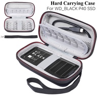 Hard Case for WD_BLACK P40 500GB 1TB 2TB Portable External Solid State Drives, Universal Travel Carr