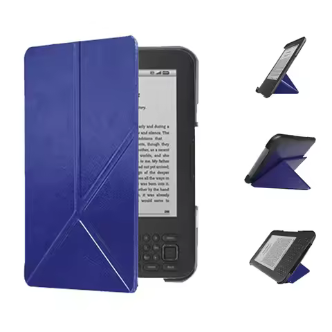 Suitable for Kindle 3 leather case, Kindle keyboard D00901 protective case, multi angle folding prot