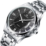 Swiss genuine watch men s waterproof luminous calendar men s watch steel belt simple casual thin men s automatic mechani