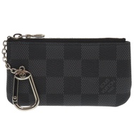 狀況良好路易威登 Cle Damier 石墨手袋 N60155 黑色零錢包 LV 1070 [二手]LOUIS VUITTON男士