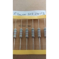 Taiwan 3K3 Resistor 2 watt 5% price (10 pcs)