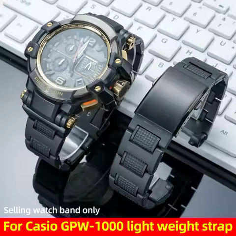 For Casio G-SHOCK 5410 GPW-1000 Lightweight modification Plastic Steel Strap | GPW 1000 Sport watch 