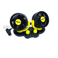 2pair CAR FAN - CAR COOLING DOUBLE FAN - CAR FAN HEADED FAN