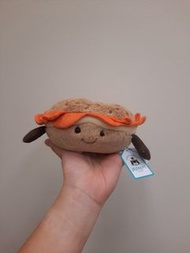 現貨不議價 [new] 全新Jellycat Amuseable bagel (cream cheese/salmon/bread) soft toy/plush toy 微笑三文魚芝士貝果/比高包/