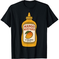 Men's cotton T-shirt Mango Mustard 67 Six Seven 6-7 - Funny Brainrot Slang Meme T-Shirt