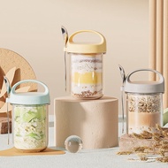 Oatmeal Jar Cup Yogurt Breakfast Salad Mason Glass Sealed Vacuum