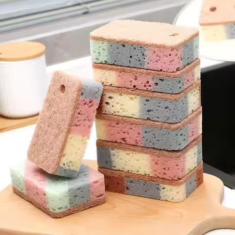 Kitchen Stain Removal Sponge Magic Wipe Hundred Clean Cotton Dishwashing Sponge Wipes Bathroom Clean