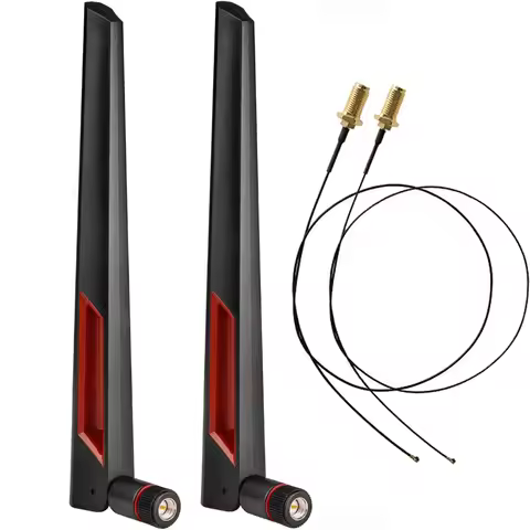 Dual Band 2.4GHz 5.8GHz Wifi Antenna + 15CM I-P-E-X-4 to SMA Male for ASUS AC68U AC88U Wireless Rout