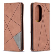 Cho Huawei P50 P40 P30 Pro / P30 Lite vỏ điện thoại magneticleather Ví Nắp gập Có khe cắm thẻ bìa vỏ