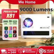 Projector X82 9000 lumens Portable Projector Ultra HD 2160P Android Mini Projector WIFI LCD Led