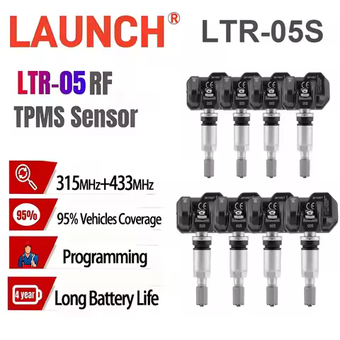 Launch LTR05 RF TPMS Sensor LTR05S 315MHz & 433MHz Universal Programmable Tire Pressure Monitoring S