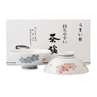 【丹尼先生】 日本美濃燒 西庵窯櫻花茶碗禮盒 夫妻碗 飯碗 湯碗