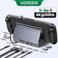 UGREEN USB C Docking Station to HDMI 4K60Hz RJ45 PD100W Dock for Steam Deck Asus ROG Ally Nintend Sw