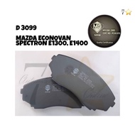 MAZDA ECONOVAN SPECTRON E1300 / E1400 D3099 FRONT BRAKE PAD