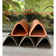 Triangular ceramic cave large and small sizes for fish, shrimp, pleco, crayfish...