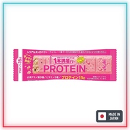 [ASAHI] IPPON MANZOKU BAR PROTEIN CEREAL STRAWBERRY FLAVOR 39g×9 [Direct from Japan]