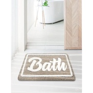 Thin Version Bathroom Rug Mat 1pc, Extra Soft Absorbent Premium Bath Rug, Non-Slip Comfortable Bath 