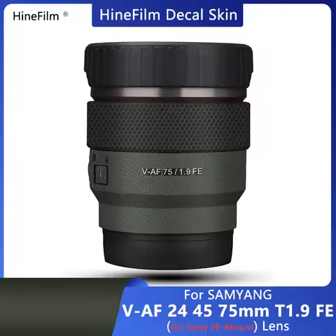 AF 75 T1.9 /AF24 Lens Decal Skin for Samyang V-AF 24mm 35mm 75mm T1.9 for Sony FE Mount Lens Wrap Co