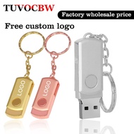 Metal usb 2.0 pen drive 128GB 64GB Keychain Thumb Drive 32GB 16GB flash drive original 8GB 4GB Memor