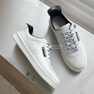 Chanel 字母鞋帶皮革小白鞋36號