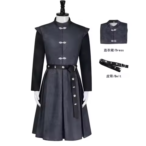 Adult Medieval Daemon Targaryen Cosplay Prince Costume Dress and Belt Complete Set