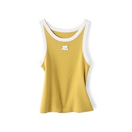 Yi Series Womens Knitted Basic Vest 72% Viscose Underwear Top 339 Yuan Flower Stream Autumn 2025 Reg